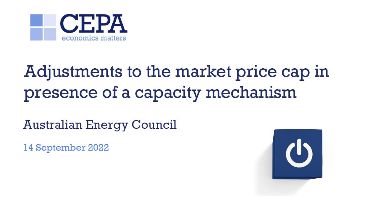 Adjustments to the market price cap in presence of a capacity mechanism